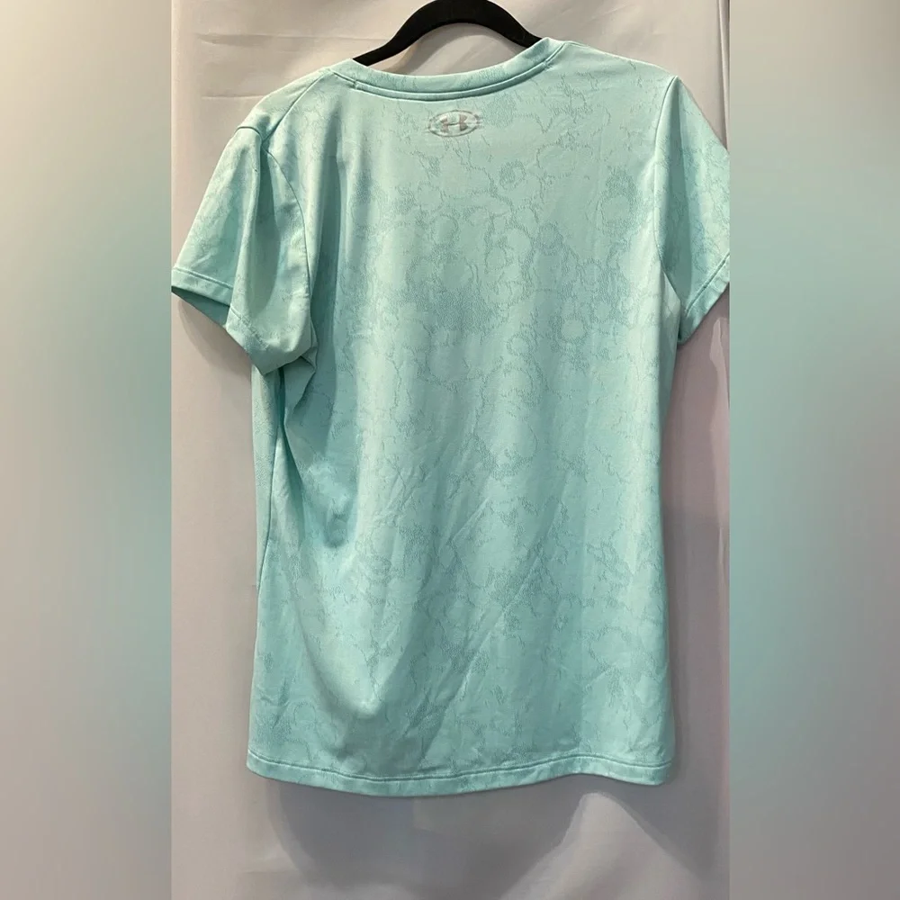 Under Armour Heat Gear Mint Green Shirt Size Large - Picture 3 of 3